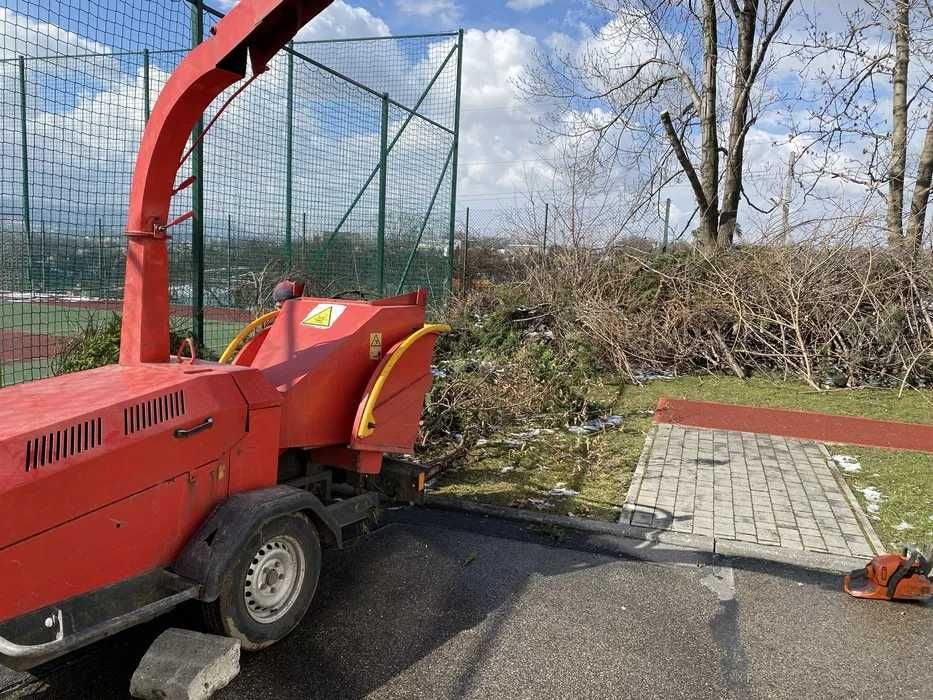 usługi rębakiem, wycinka drzew, czyszczenie działek, karczowanie