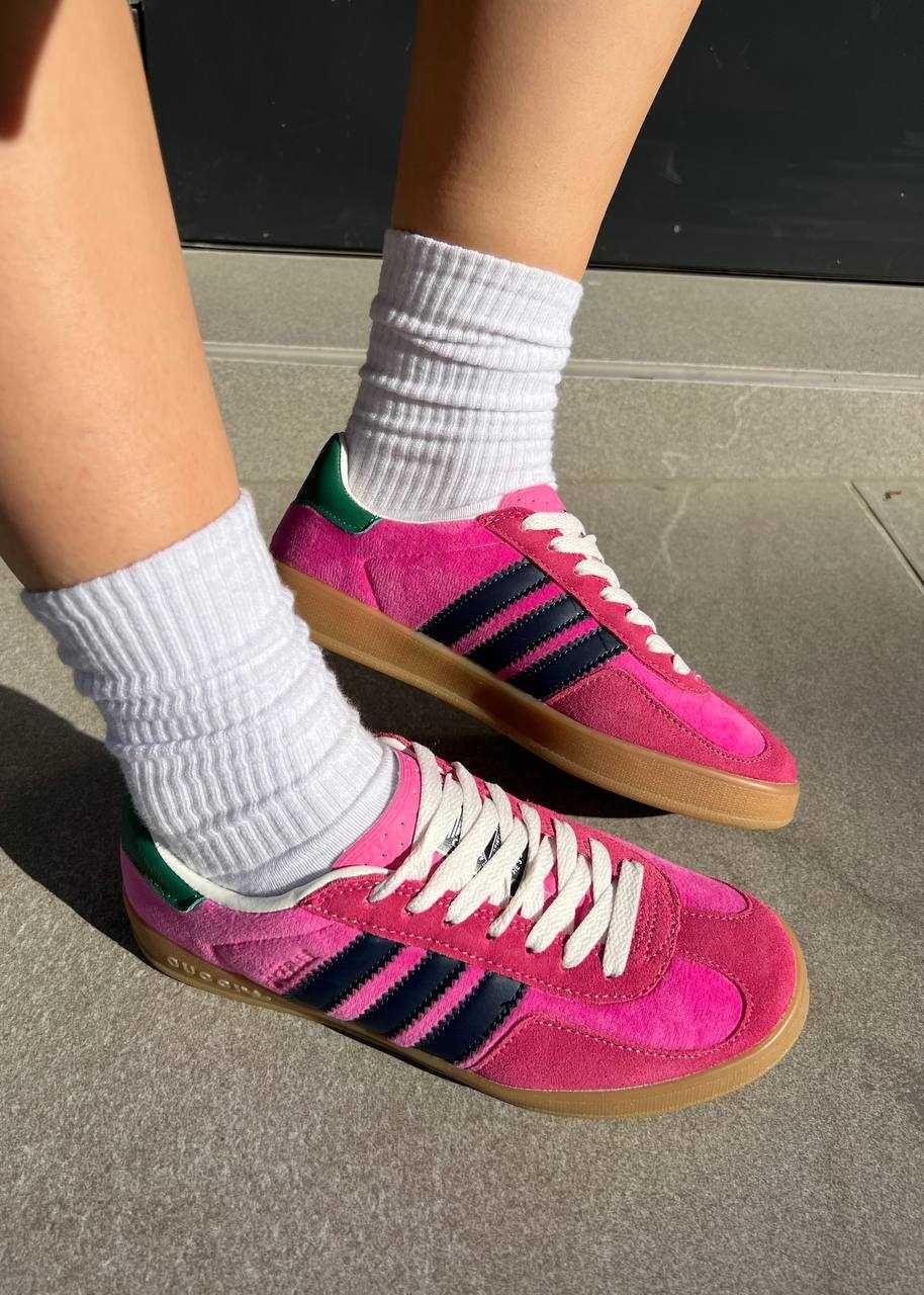 Gucci x Adidas Gazelle Pink Velvet