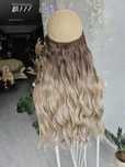 Przedłużenie włosów flip in clip in ombre blond 52cm naturalny efekt