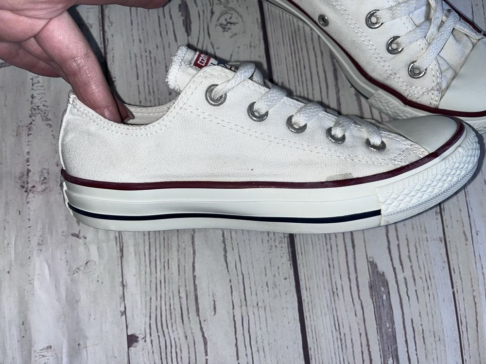 Niskie converse conversy r.36,5 wkł.23,5cm białe