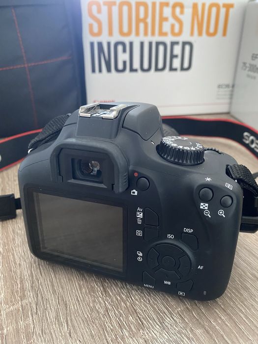 Canon 4000d nova + lentes e mochila