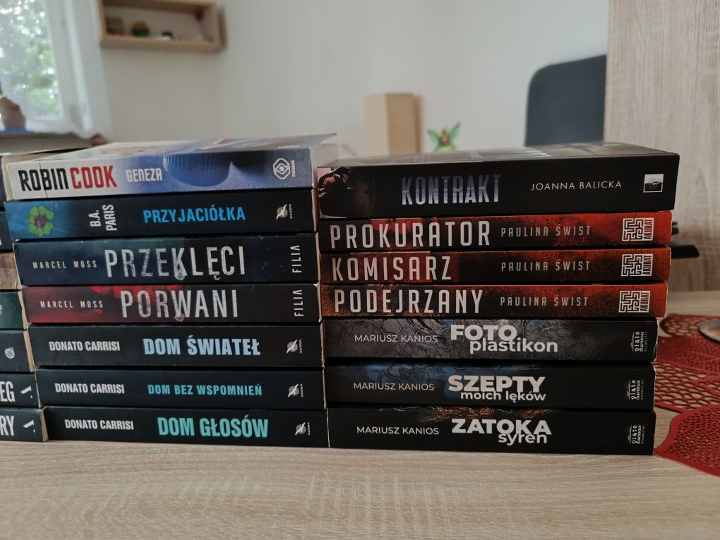 Zestaw Kanios,Świst,Carrisi,Moss,Paris, Cook,Pacześ,Michaelides...