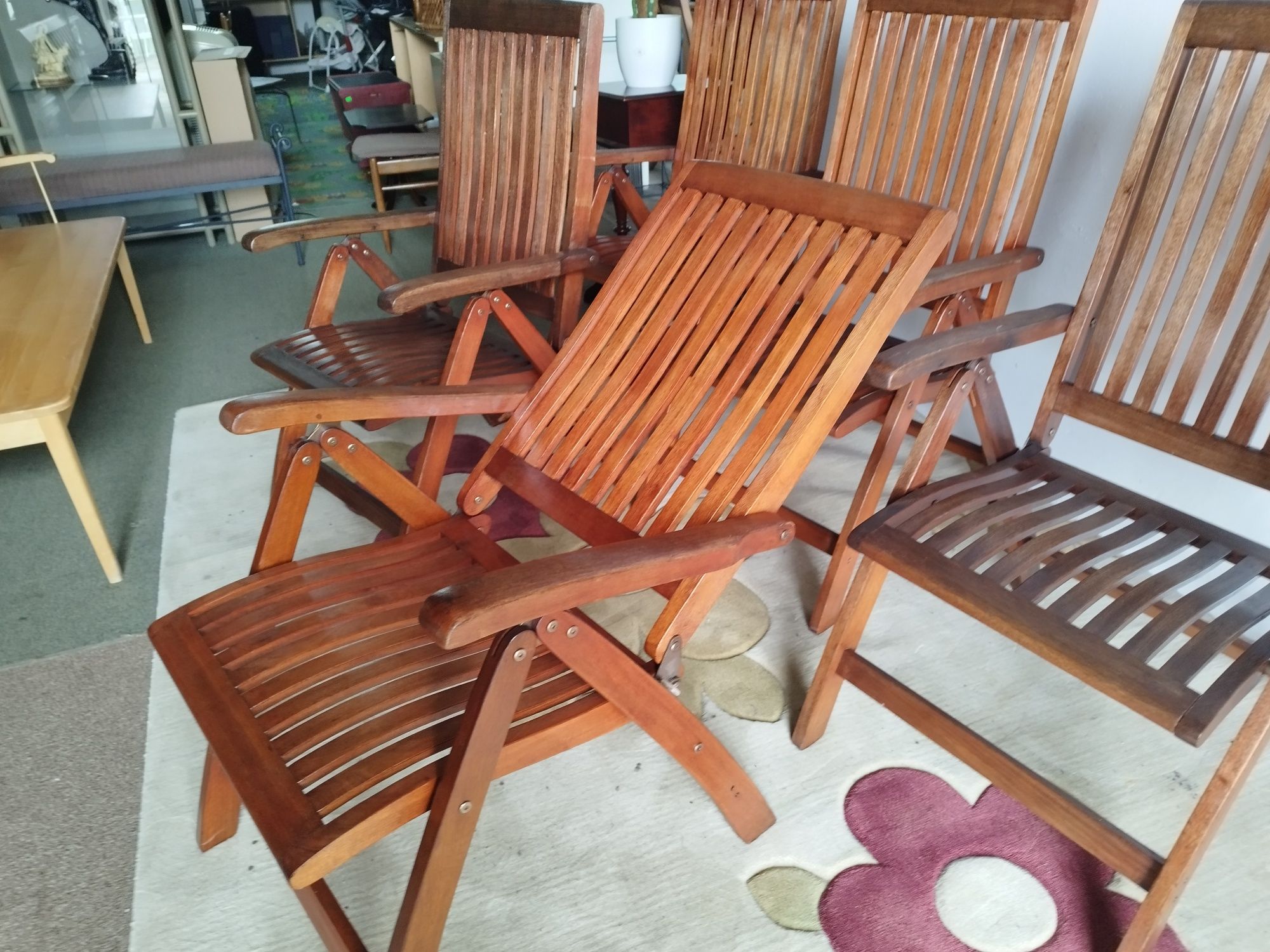 fotele ogrodowe drewno tekowe Profiline Kingston