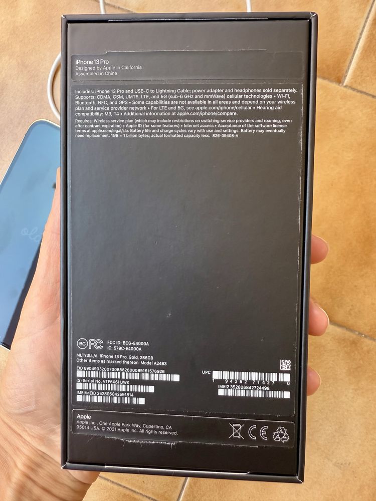 iPhone 13 Pro 256GB, Gold – Excelente Estado
