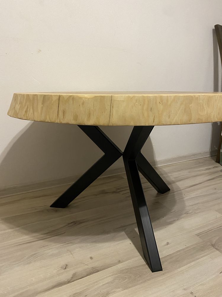 Stół stolik jesionowy blat