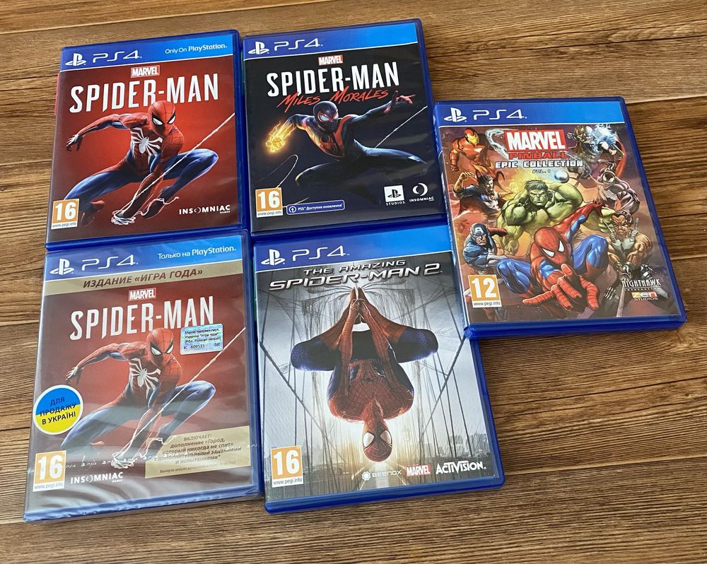 Ігри Sony PS4: Deadpool, TMNT, Spider-Man, Batman, Marvel