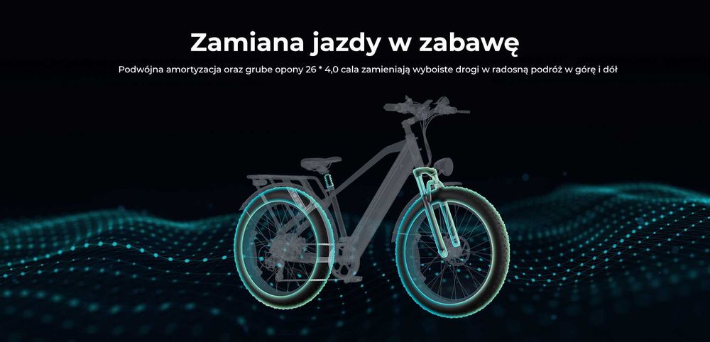 Rower Elektryczny Engwe E26 Czarny Męski