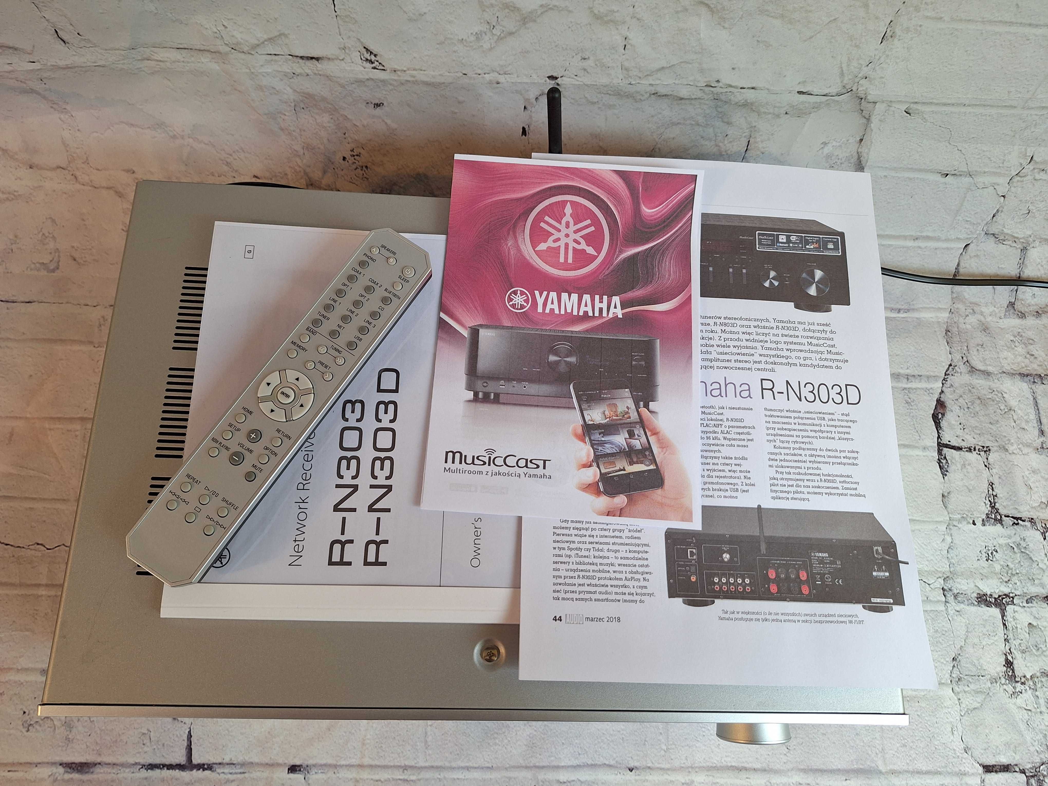 Yamaha R-N303D  Stereo 2x140W  MusicCast Wi-Fi i Bluetooth
