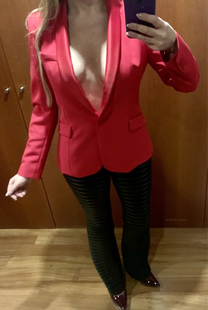 Blazer vermelho Zara