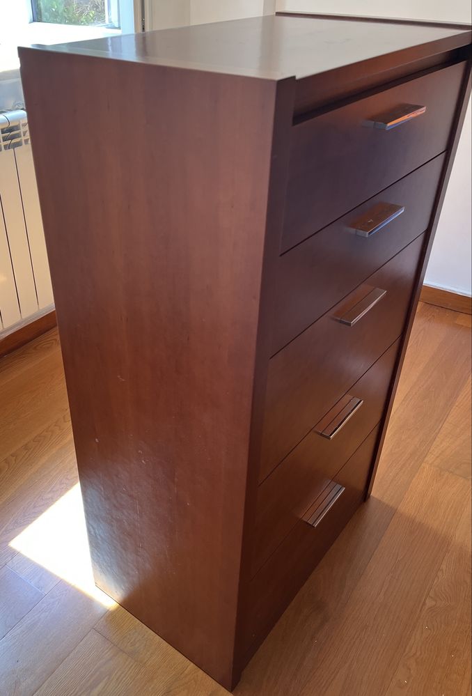 Mobilia quarto (cama + cómoda + mesas cabeceira)