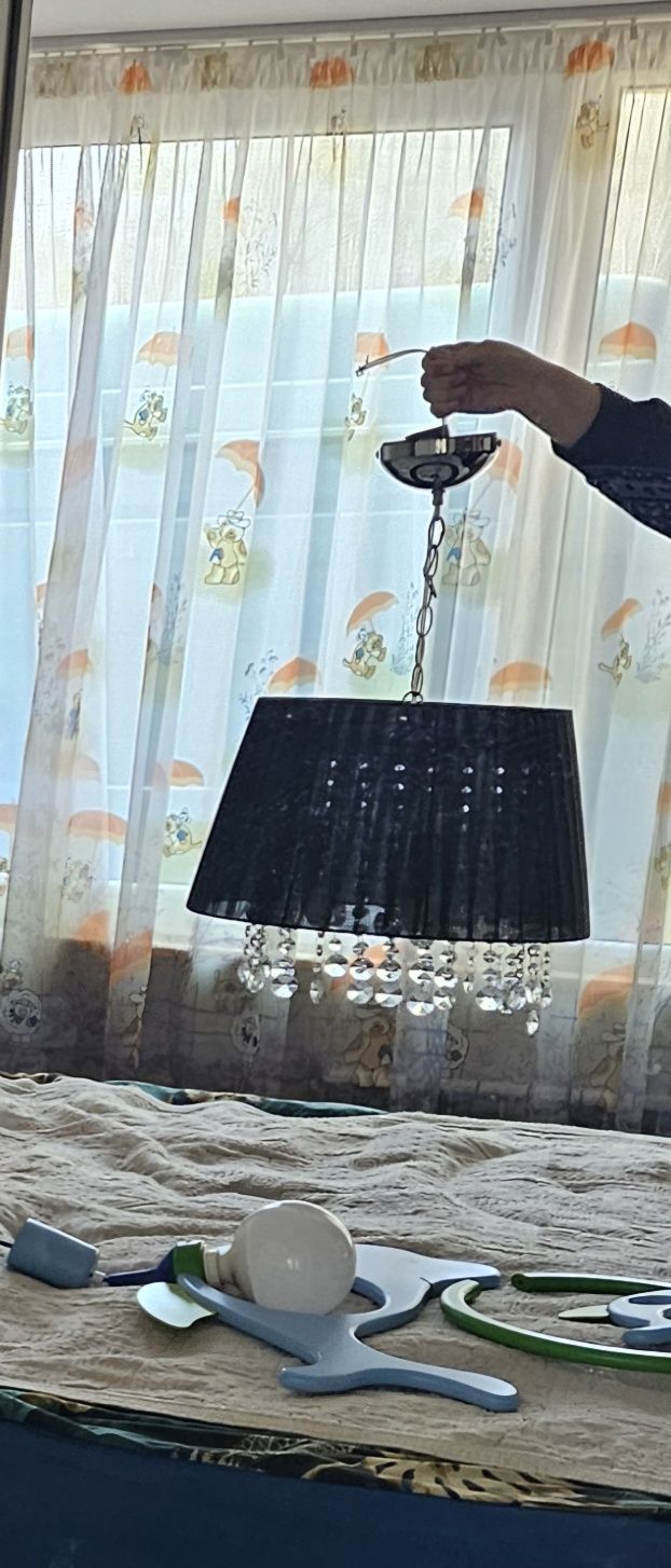 Lampy do sypialni pokoju lampa wisząca dwie lampki nocne