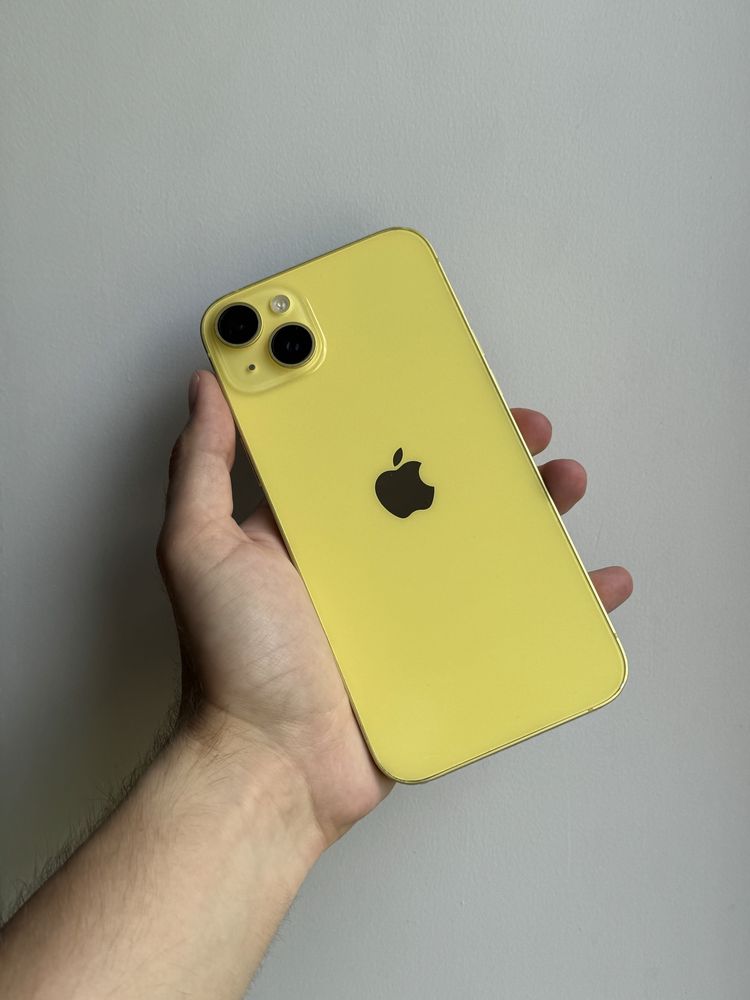 iPhone 14 Plus 128 Gb Yellow АКБ 100% Neverlock Физ Сим