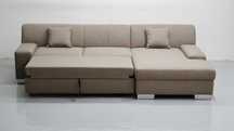 TFX DESIGN NAROŻNIK funkcjA spania rogówka sofa kanapa brązowa tkanina