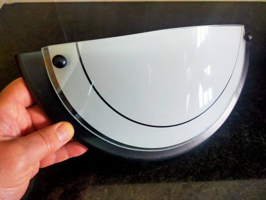 Plafond de tecto e aplique de parede preto e branco novos