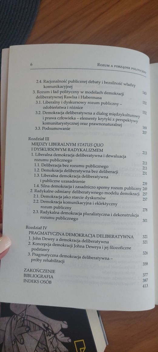 Anna Krzynówek, Rozum a porządek polityczny.  Wokół sporu o demokrację