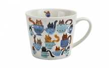 Porcelanowy kubek prosty "Koci Świat" 610 ml marki DUO