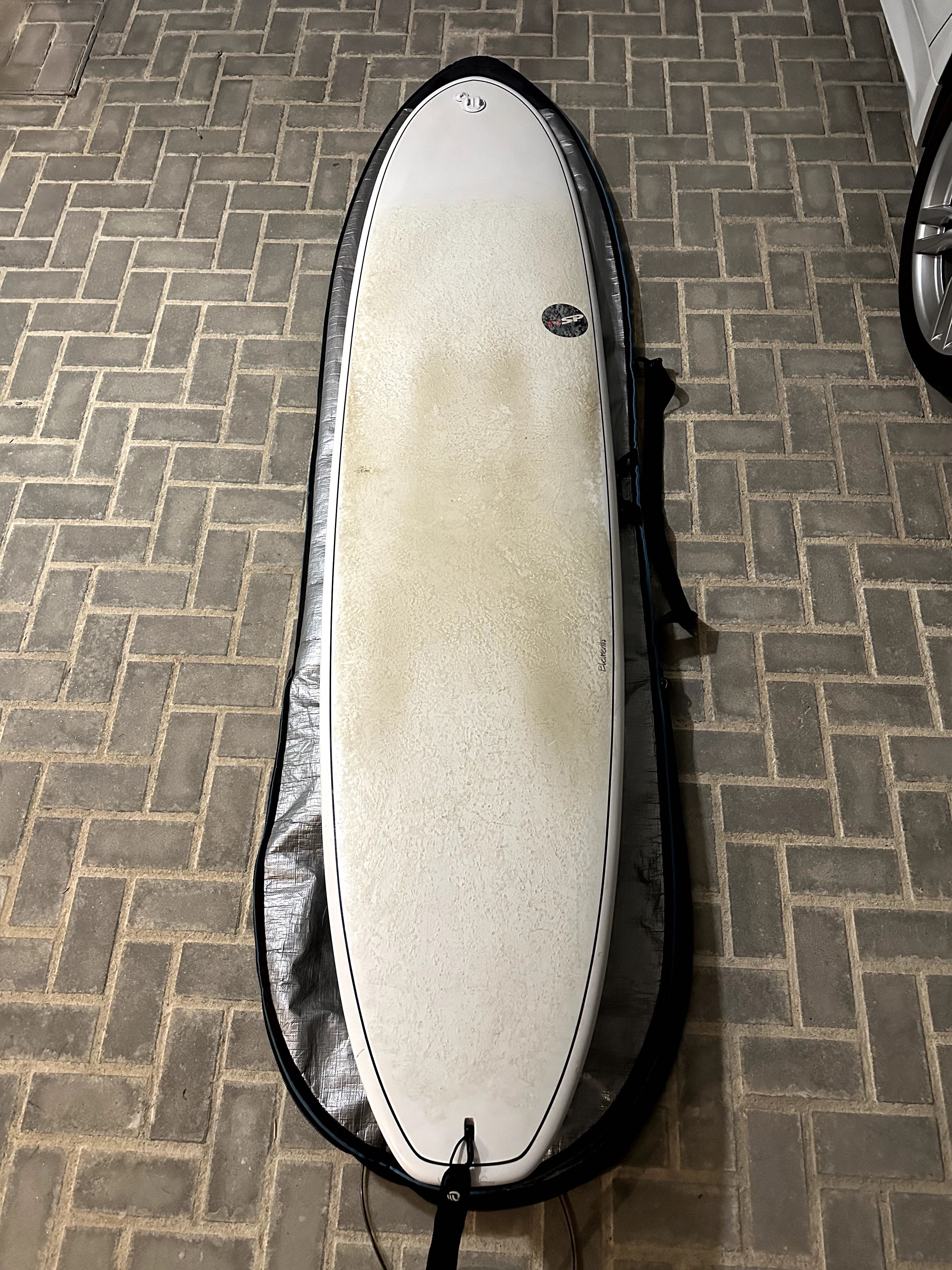 Prancha de surf NSP Elements 8" c/ capa e leash