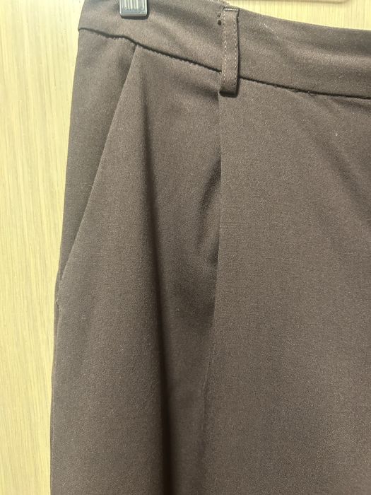Spodnie materiałowe Stradivarius rozm 40 czekoladowy brąz