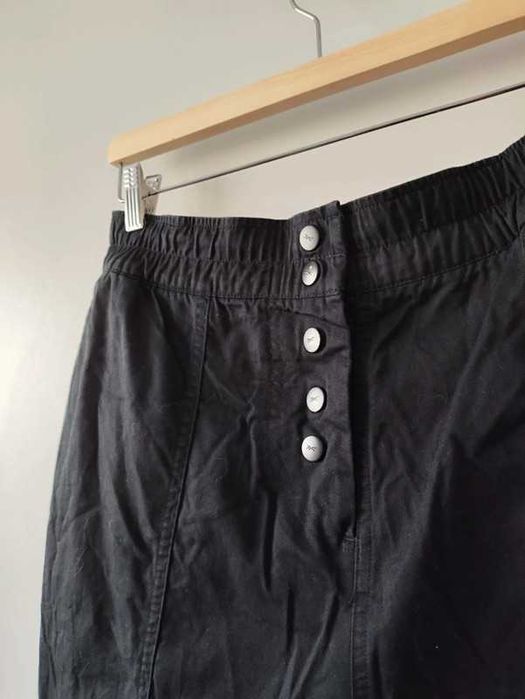 Reebok czarne spodnie bojówki baggy r M y2k
