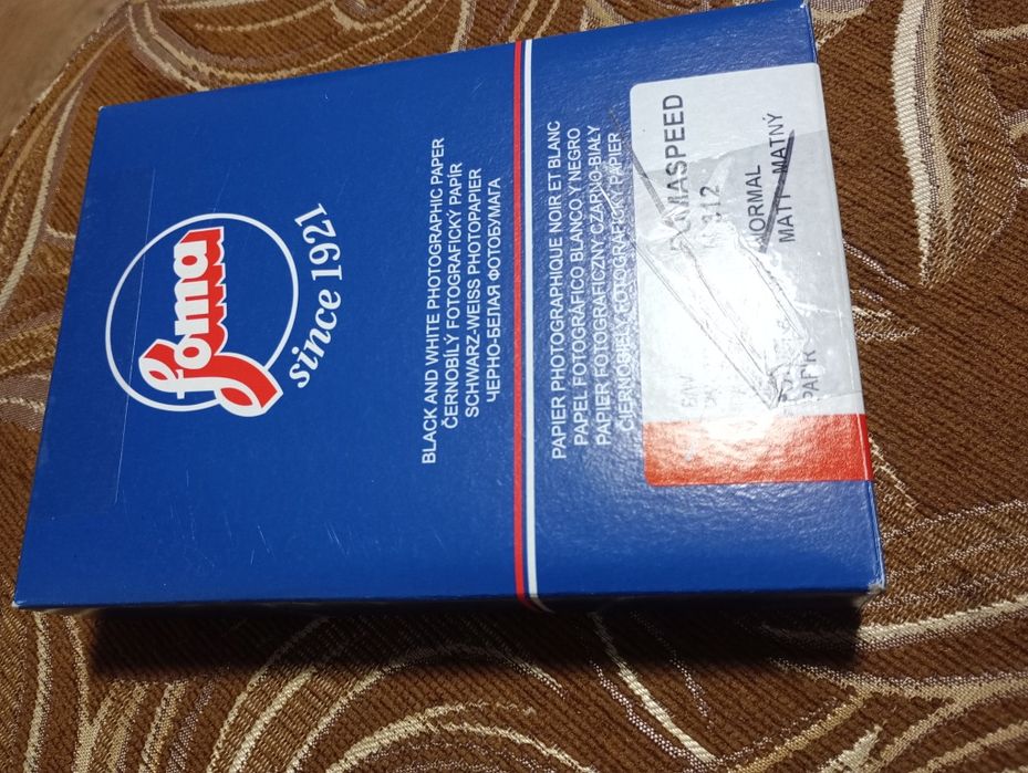 Czarno-biały papier MAT światłoczuły - 10,5 x 14,8 FOMA