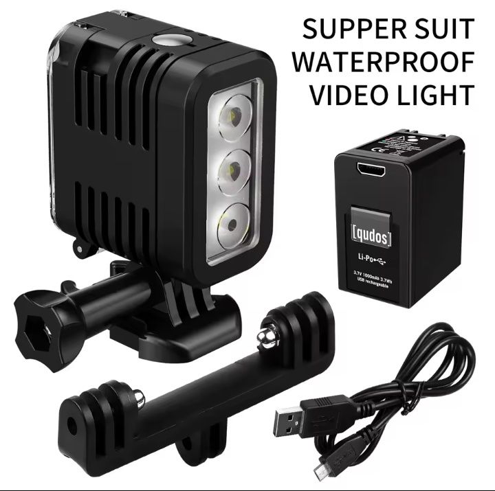 wideo LED światło do nurkowania lampa punktowa dla Go Pro Gopro podwod