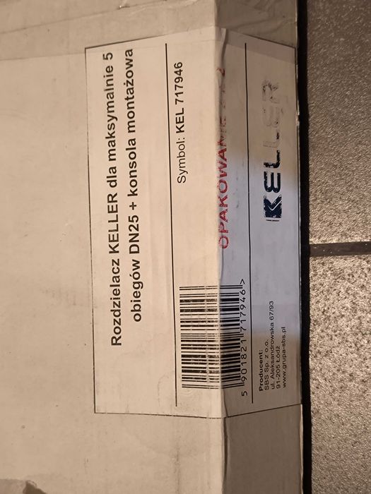 Konsola montażowa do Rozdzielacza KELLER dla Grup Pompowych