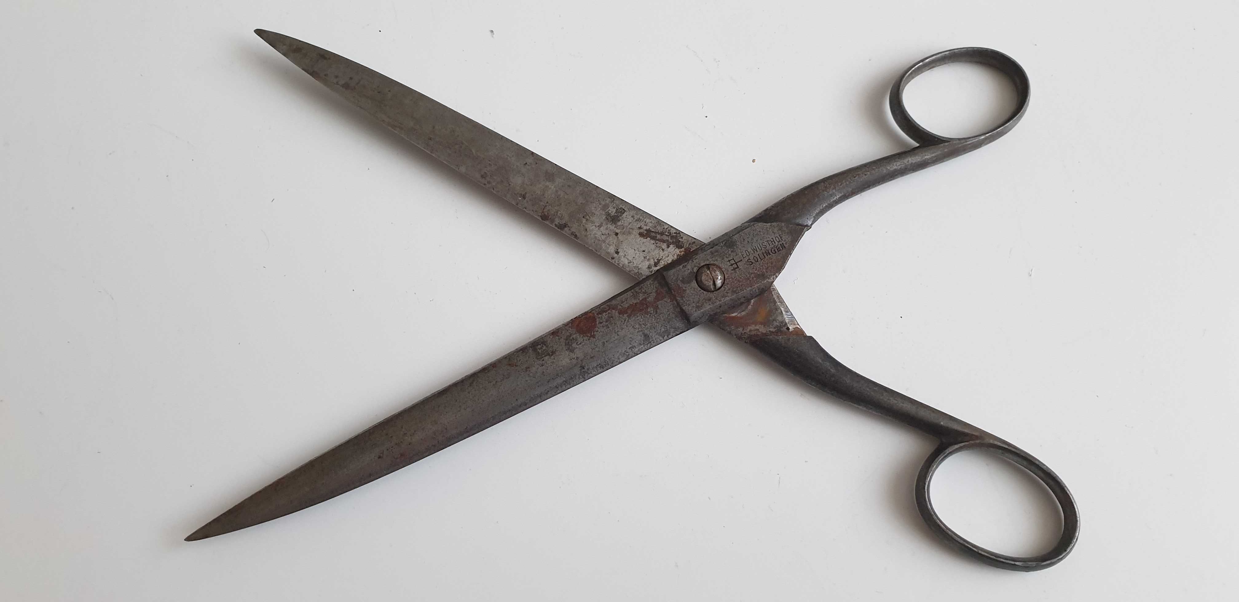 Starocie z Gdyni - Stare narzędzia - nożyczki przedwojenne SOLINGEN