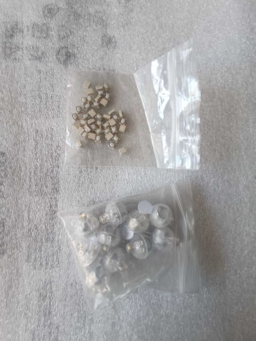 mini lampeczki LED, przycisk SMD