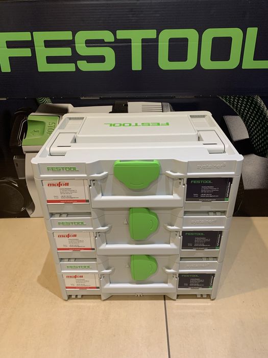 FESTOOL Systainery, komplet 3 sztuki, nowe, bez wad
