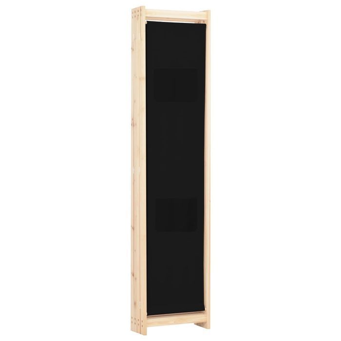 Vidaxl Parawan 4-Panelowy, Czarny, 160X170X4 Cm, Tkanina