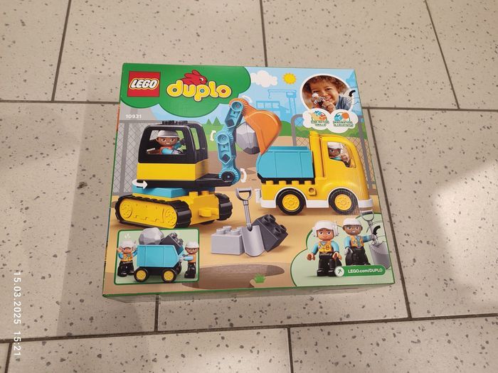 Nowy zestaw LEGO Duplo Koparka ciężarówka plac budowy 10931