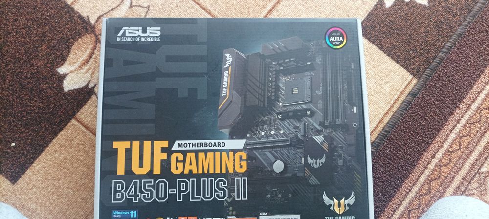Asus tuf b450 gaming plus II + ryzen 5 1600 , ddr4 16gb ssd 250gb 980