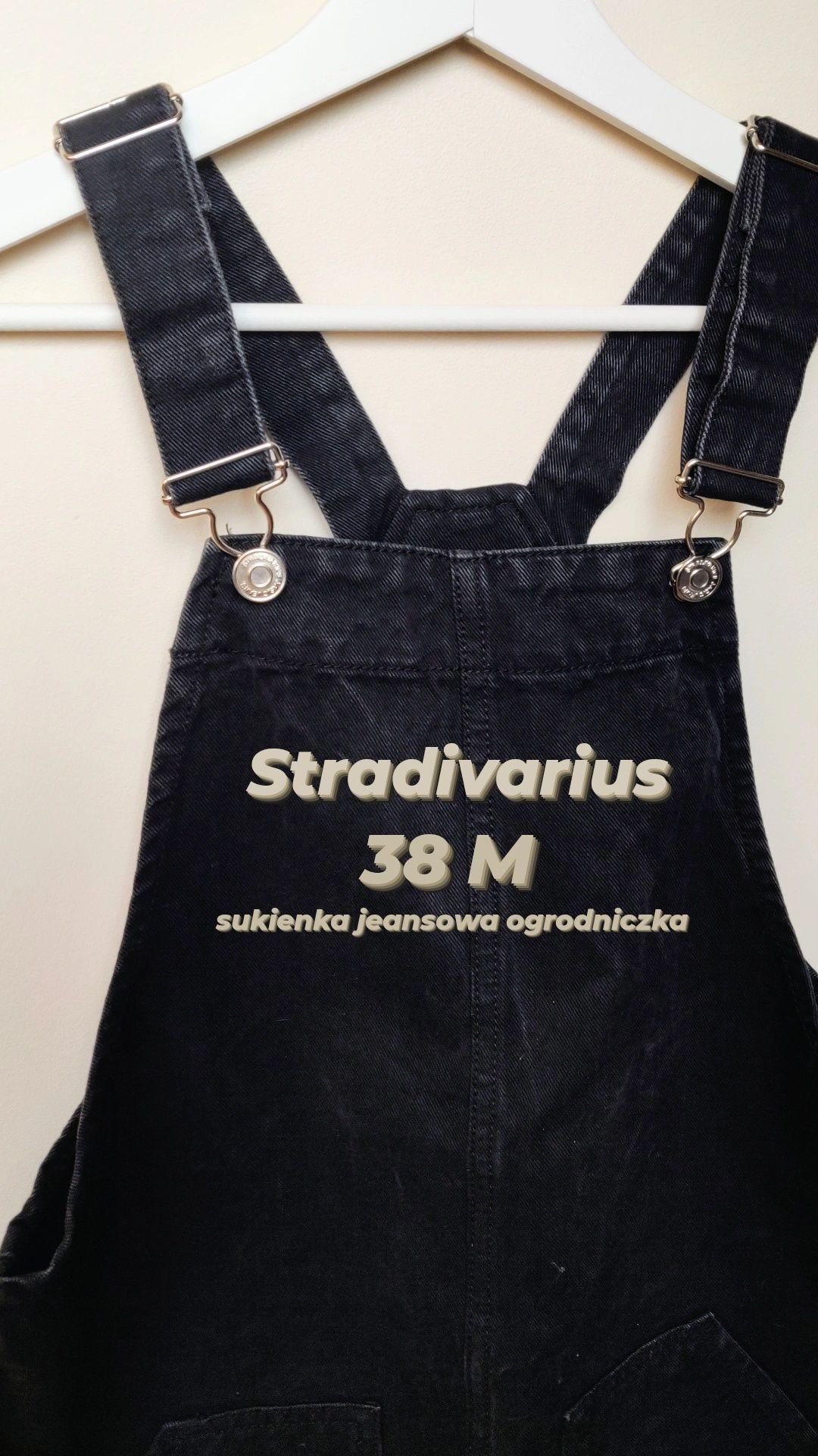Sukienka spódnica ogrodniczka jeansowa Stradivarius 38 M jak nowa