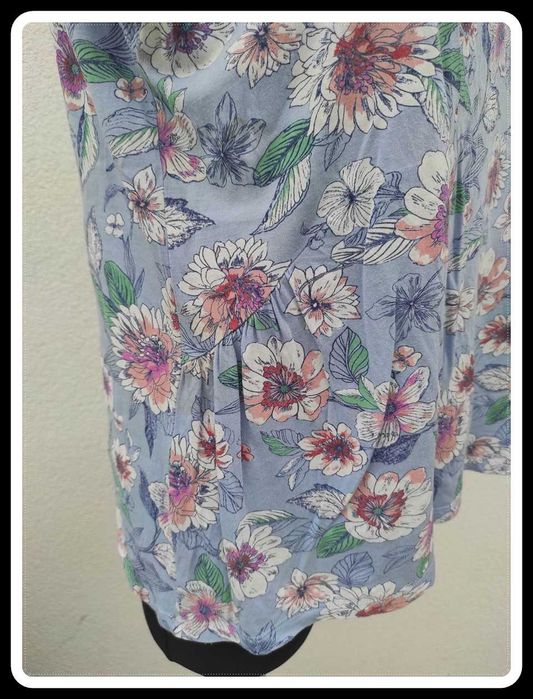 Kolorowa bluzka w kwiaty 42 XL C&A