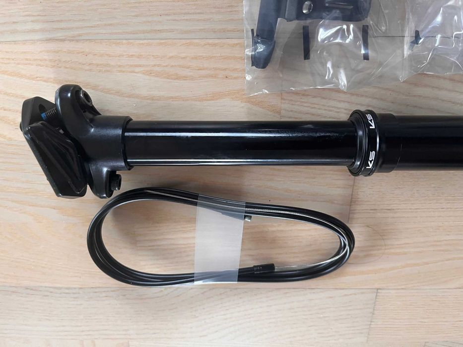 Sztyca KS Rage 31.6 skok 125 wspornik siodla myk manetka transfer yoke