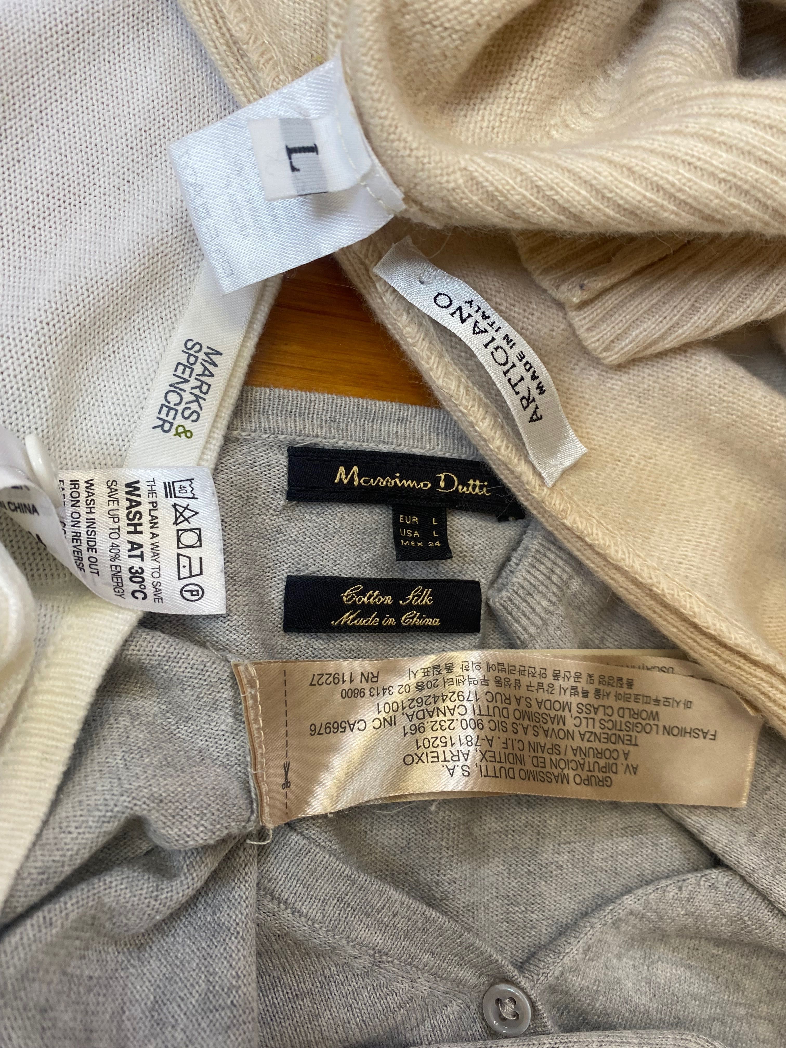 Massimo Dutti,Gap Кардиган, светр шерсть/шовк