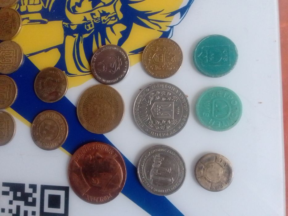 50 копеек разных штампов ,жетоны и ещё другие штампы 50копеек