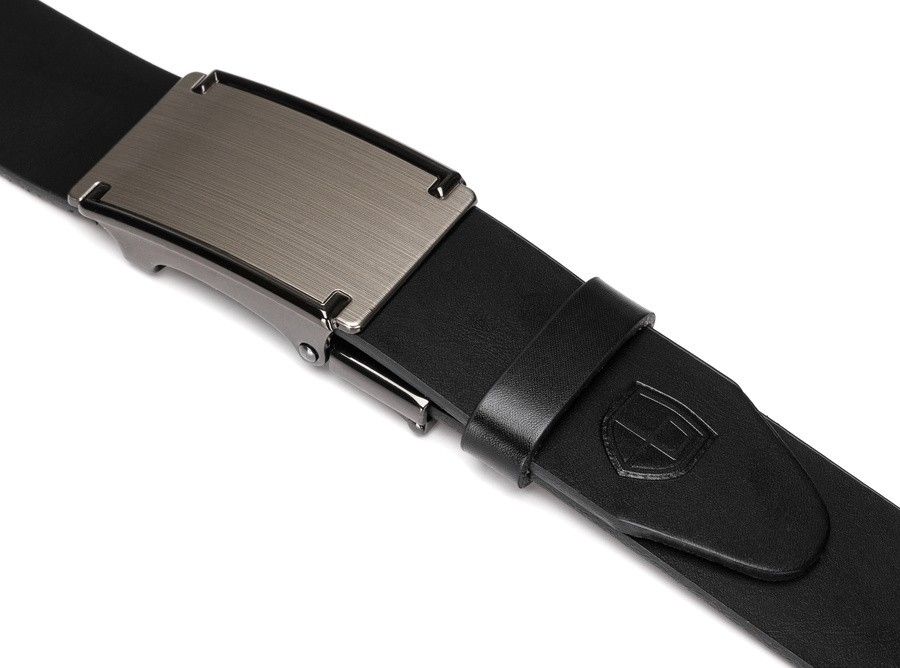 skórzany pasek męski z elegancką automatyczną klamrą - peterson 110