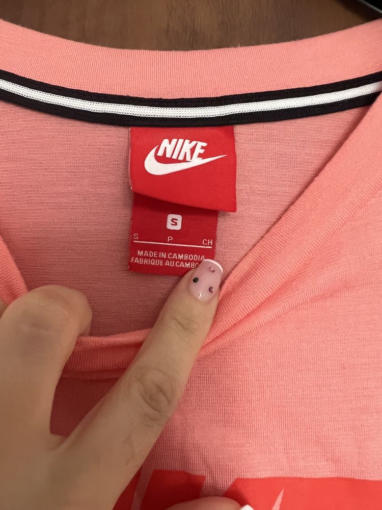 Nike różowy tshirt koszulka logo 36/S