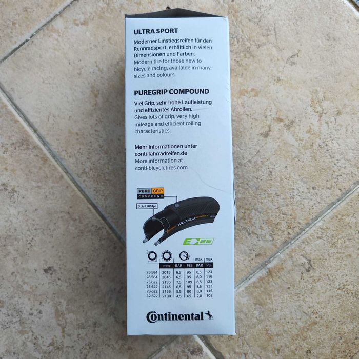 Pneu Continental Ultra Sport III 25-622 Estrada dobrável