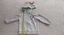 Bluza z kapturem zapinana na zamek dla dziewczynki Disney r. 74-80
