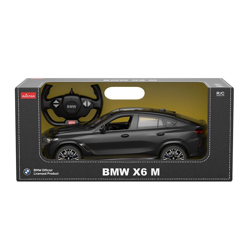 Autko auto zdalnie sterowane  BMW X6 M 1:14 RASTAR Czarny