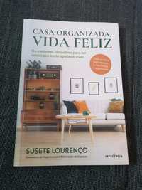 Livro Casa organizada, vida feliz, de Susete Lourenço