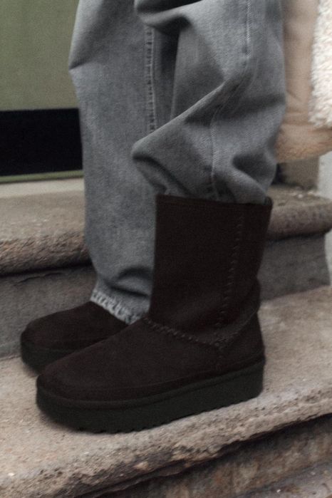 Угги  коричневі уггі ugg чоботи сапожки боти ботінки дутіки zara