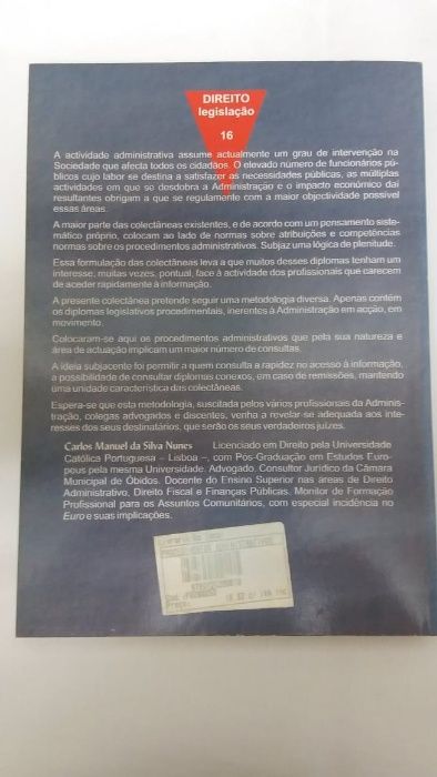 Livro "Procedimentos Administrativos Fundamentais" de Carlos Nunes