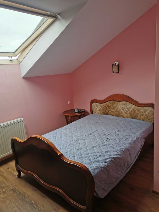 Łóżko Ludwik Dębowe XV 140x200cm z materacem