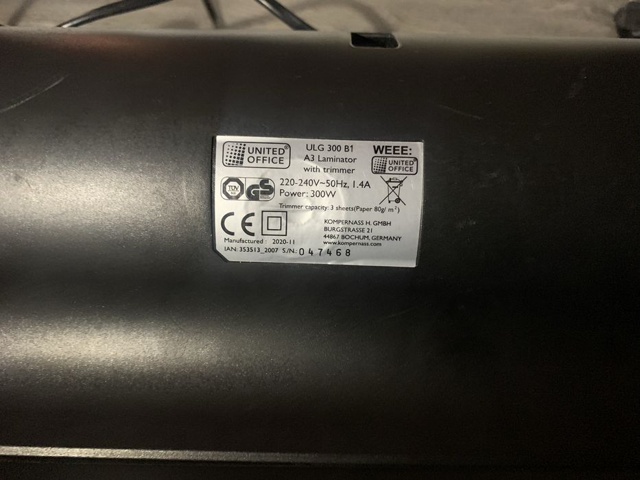 Ламінатор United Office ULG 300 B1