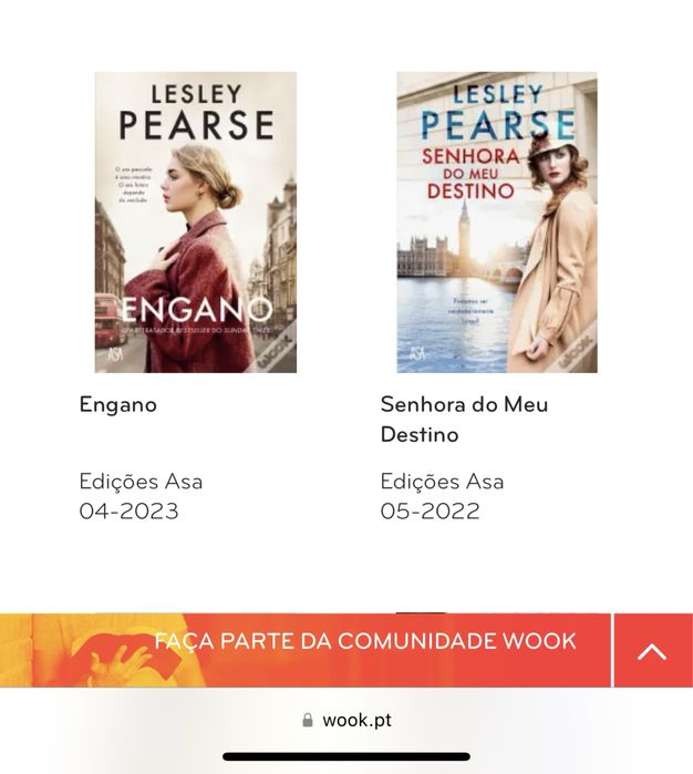 Livros Lesley Pearse
