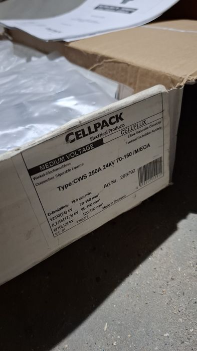 glowica konektorowa SN 24kV Cellpack CWS 250A NOWA