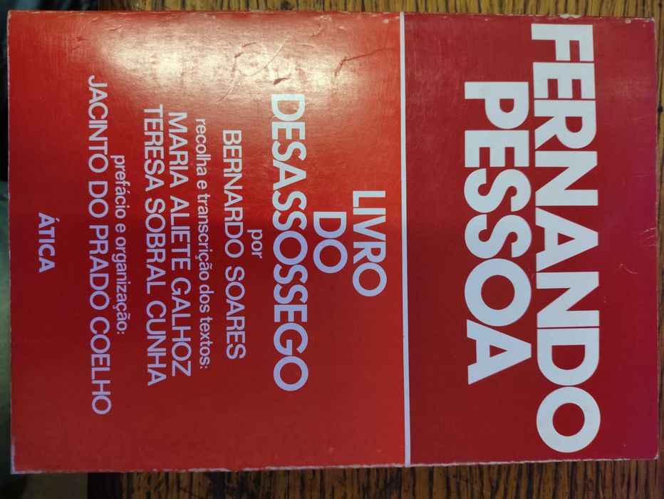 O Livro do Desassossego Fernando Pessoa vol. 1 por por Bernardo Soares